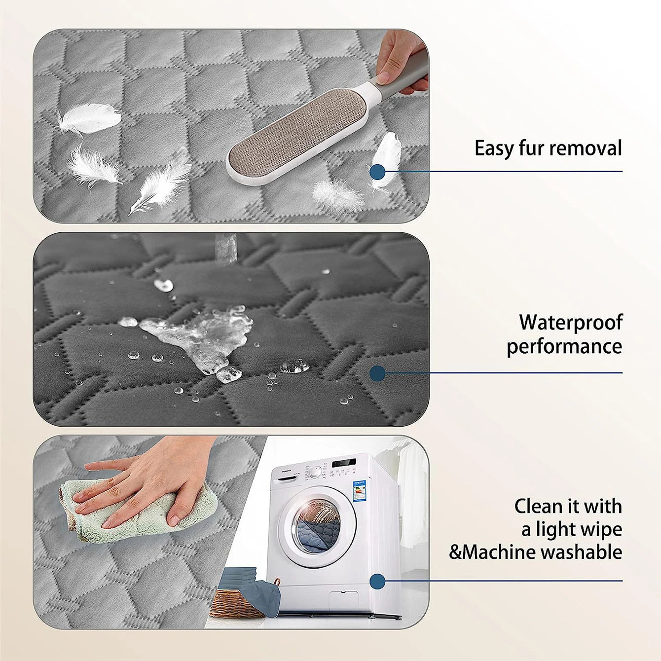 Waterproof & Non‑Slip Pet Bed Mat