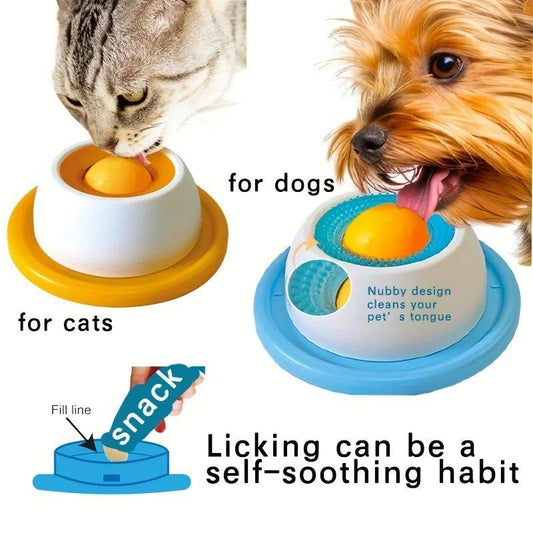 Licking snack for dogs & cats.